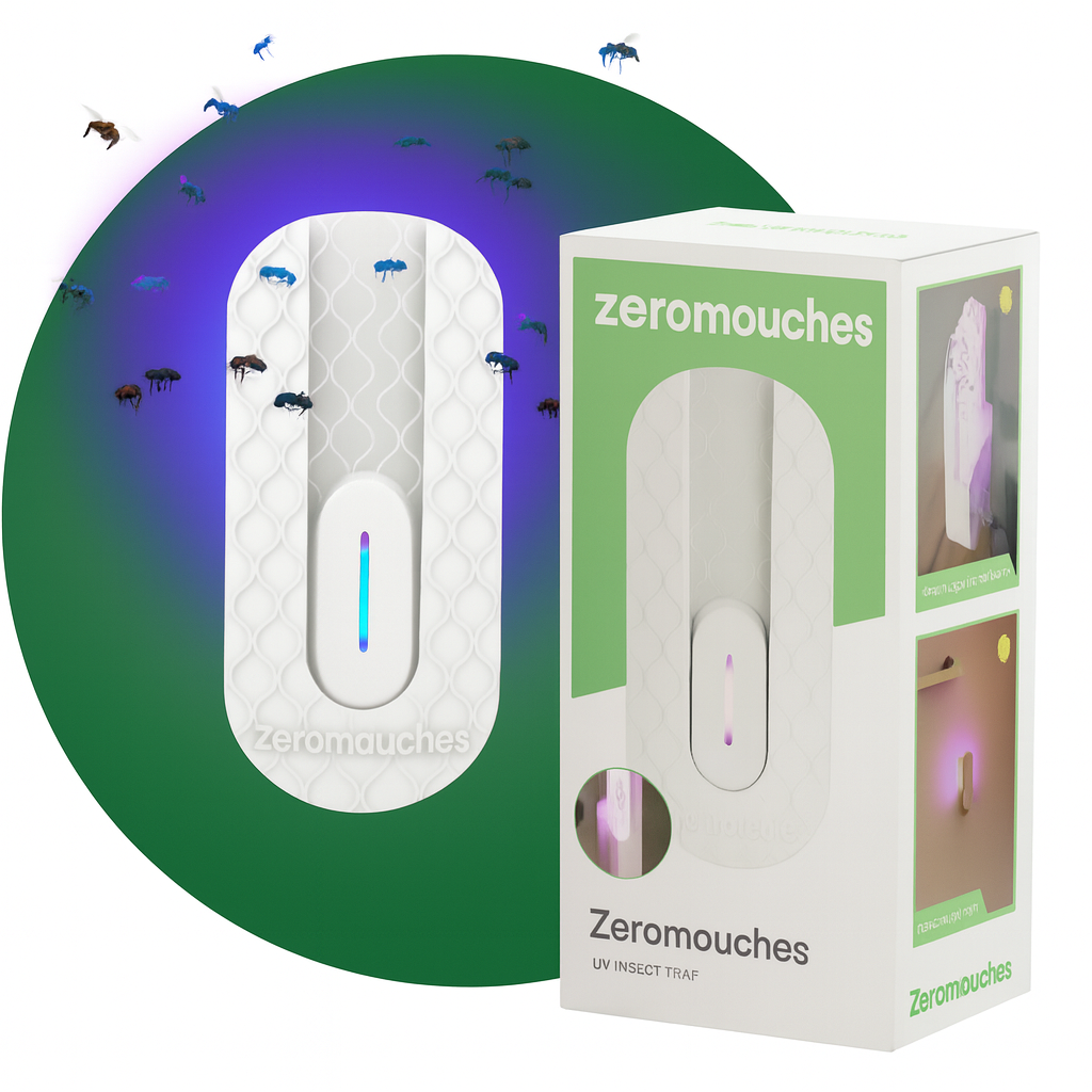 Appareil et emballage Zero Mouches